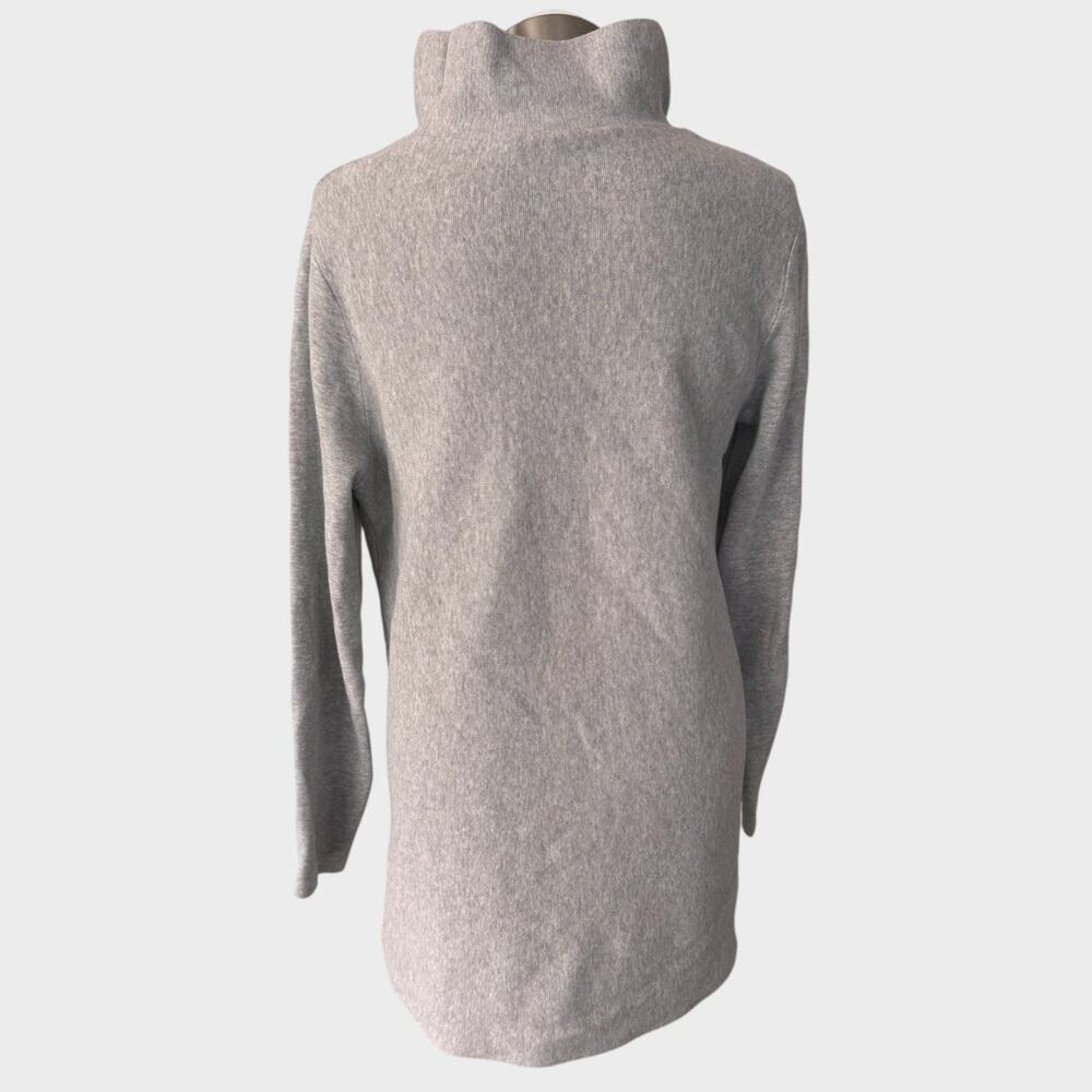 Cos Small Light Gray Turtleneck Sweater 100% Cotton - Picture 4 of 9